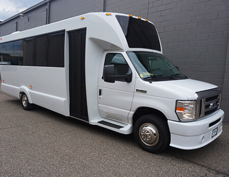 limo bus rental exterior